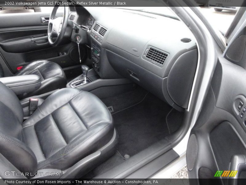 Reflex Silver Metallic / Black 2002 Volkswagen Jetta GLS TDI Sedan