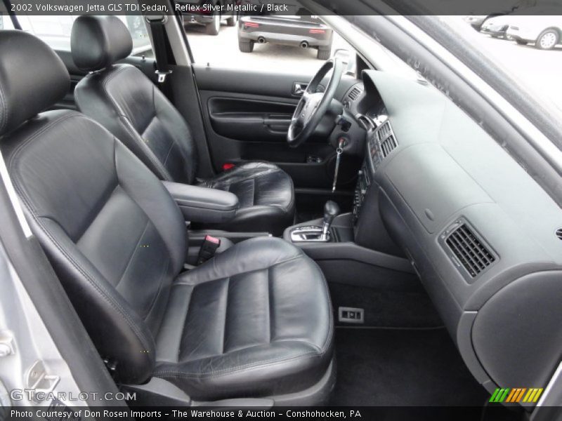 Reflex Silver Metallic / Black 2002 Volkswagen Jetta GLS TDI Sedan