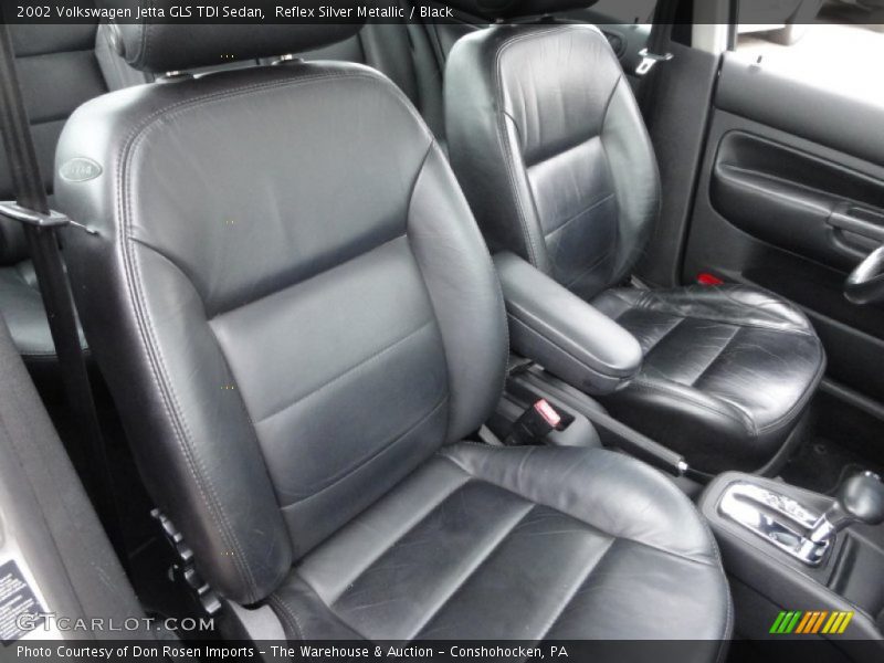 Reflex Silver Metallic / Black 2002 Volkswagen Jetta GLS TDI Sedan