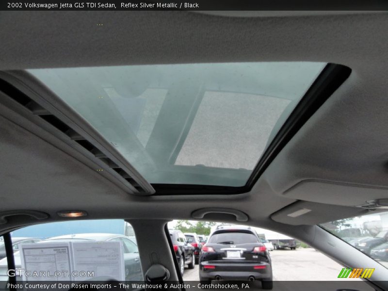 Reflex Silver Metallic / Black 2002 Volkswagen Jetta GLS TDI Sedan