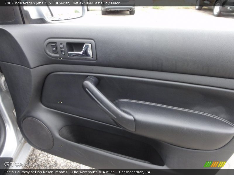 Reflex Silver Metallic / Black 2002 Volkswagen Jetta GLS TDI Sedan