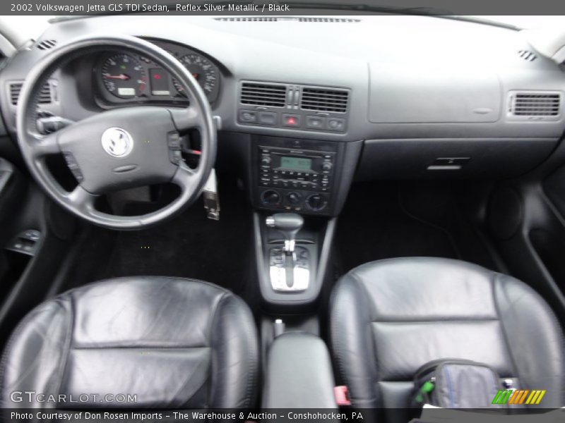 Reflex Silver Metallic / Black 2002 Volkswagen Jetta GLS TDI Sedan