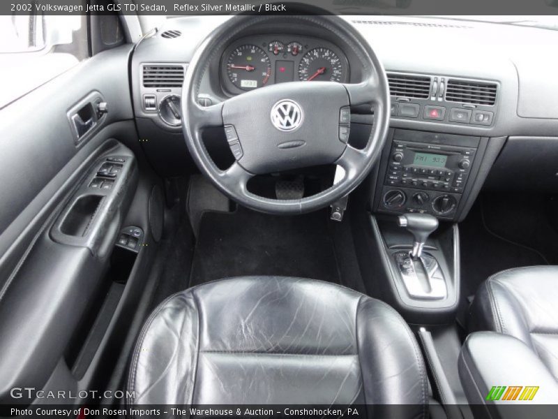 Reflex Silver Metallic / Black 2002 Volkswagen Jetta GLS TDI Sedan