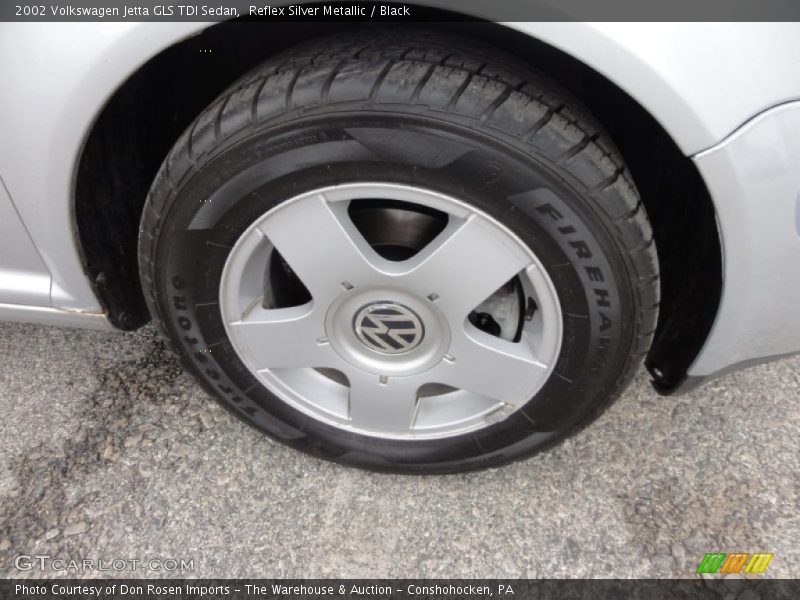 Reflex Silver Metallic / Black 2002 Volkswagen Jetta GLS TDI Sedan