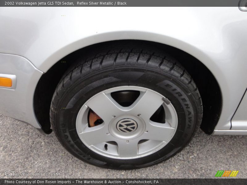 Reflex Silver Metallic / Black 2002 Volkswagen Jetta GLS TDI Sedan