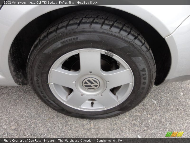 Reflex Silver Metallic / Black 2002 Volkswagen Jetta GLS TDI Sedan