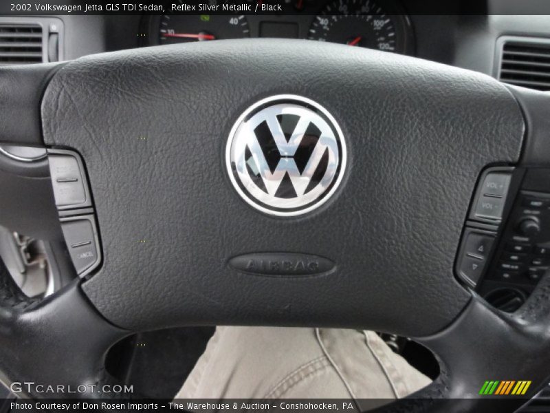 Reflex Silver Metallic / Black 2002 Volkswagen Jetta GLS TDI Sedan