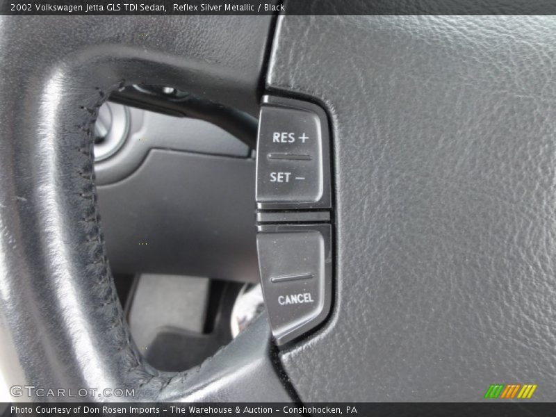 Reflex Silver Metallic / Black 2002 Volkswagen Jetta GLS TDI Sedan