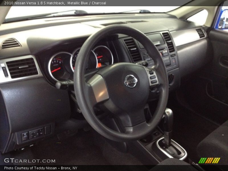 Metallic Blue / Charcoal 2010 Nissan Versa 1.8 S Hatchback