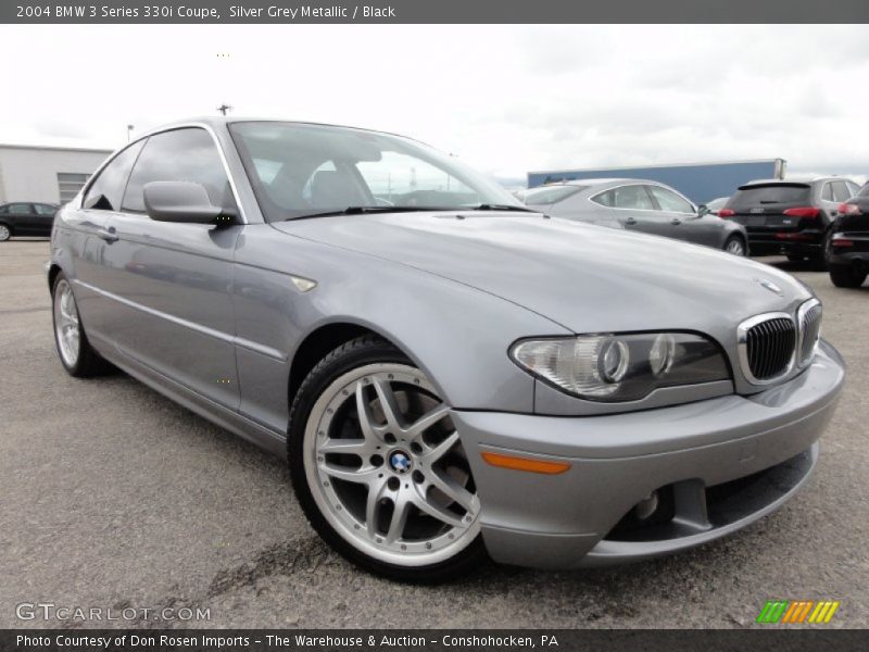 Silver Grey Metallic / Black 2004 BMW 3 Series 330i Coupe