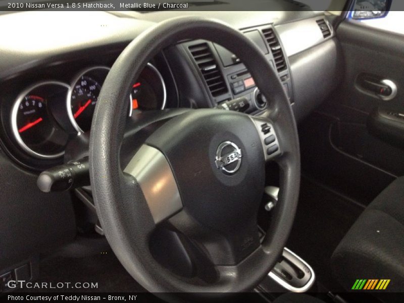 Metallic Blue / Charcoal 2010 Nissan Versa 1.8 S Hatchback