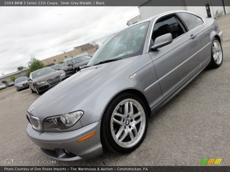 Silver Grey Metallic / Black 2004 BMW 3 Series 330i Coupe