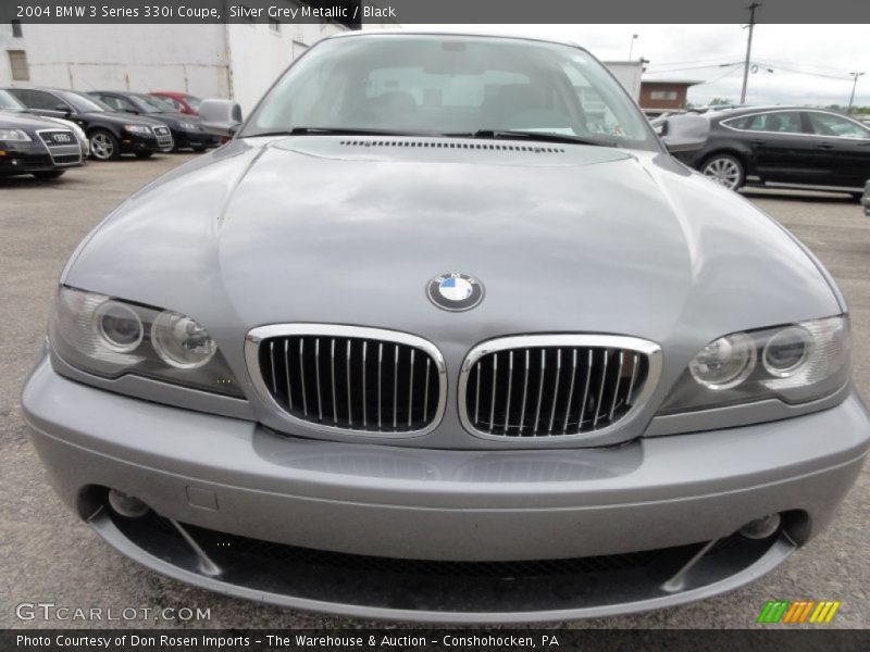Silver Grey Metallic / Black 2004 BMW 3 Series 330i Coupe
