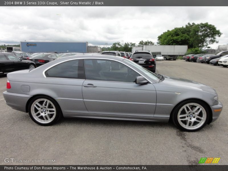 Silver Grey Metallic / Black 2004 BMW 3 Series 330i Coupe