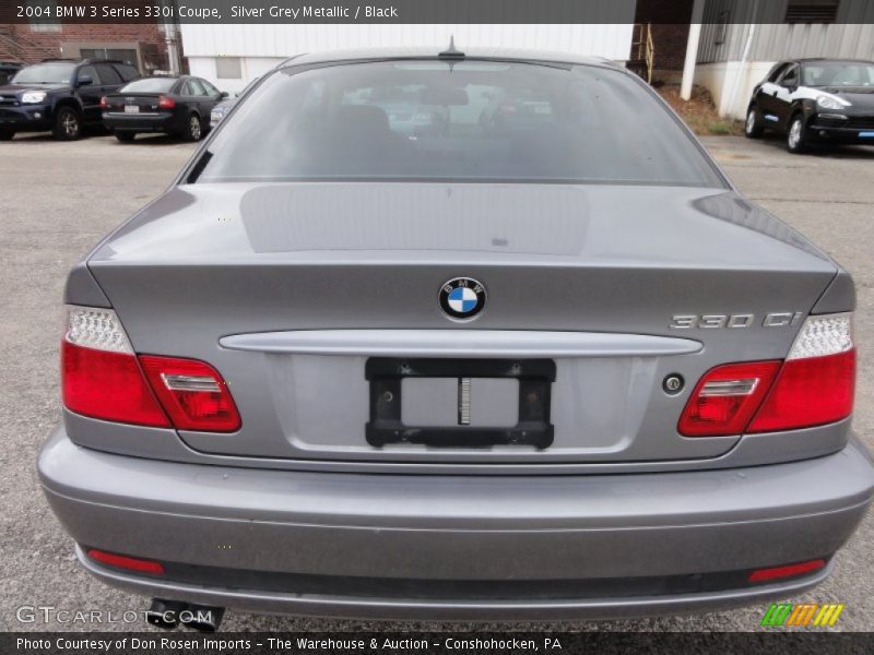 Silver Grey Metallic / Black 2004 BMW 3 Series 330i Coupe