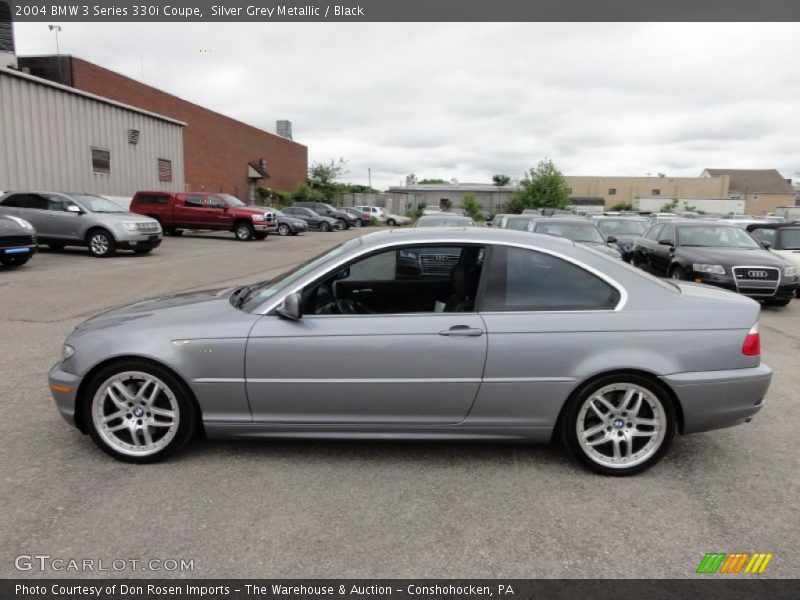 Silver Grey Metallic / Black 2004 BMW 3 Series 330i Coupe