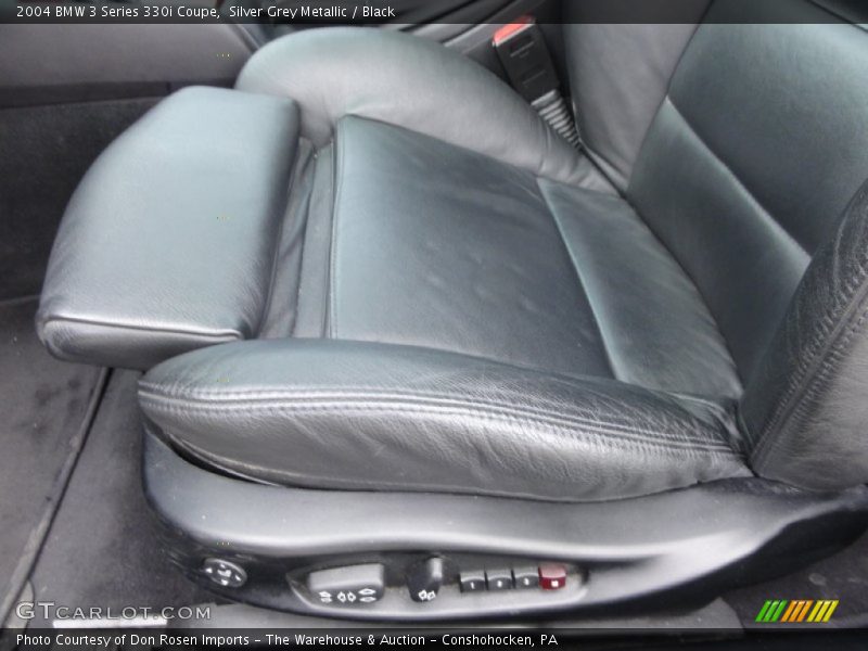 Silver Grey Metallic / Black 2004 BMW 3 Series 330i Coupe
