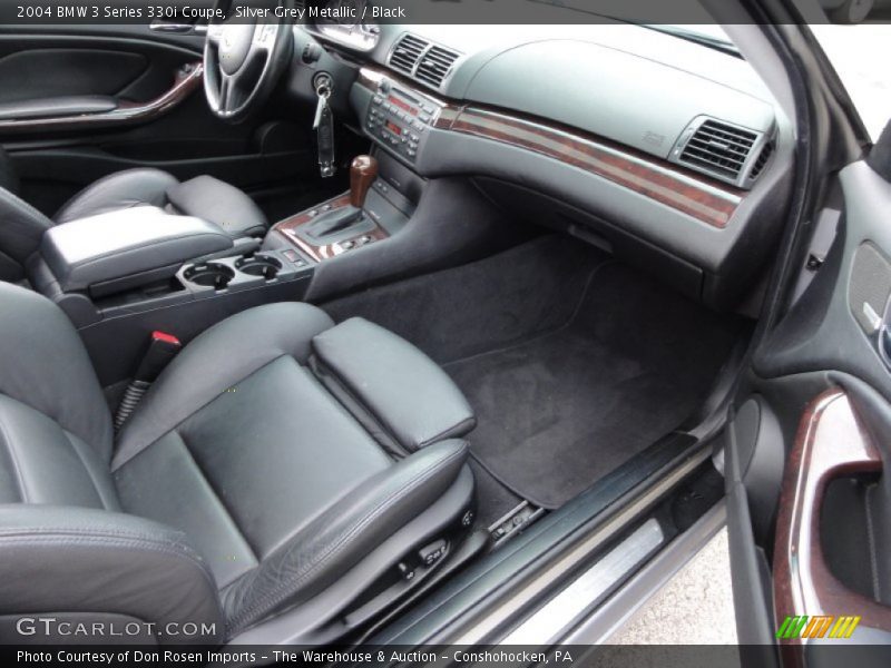 Silver Grey Metallic / Black 2004 BMW 3 Series 330i Coupe