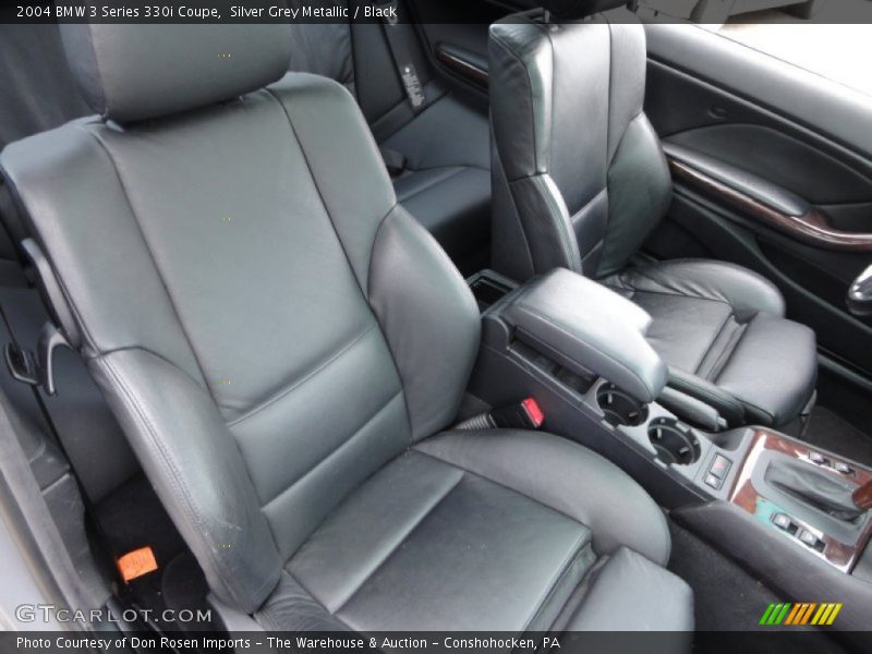 Silver Grey Metallic / Black 2004 BMW 3 Series 330i Coupe