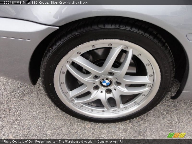 Silver Grey Metallic / Black 2004 BMW 3 Series 330i Coupe