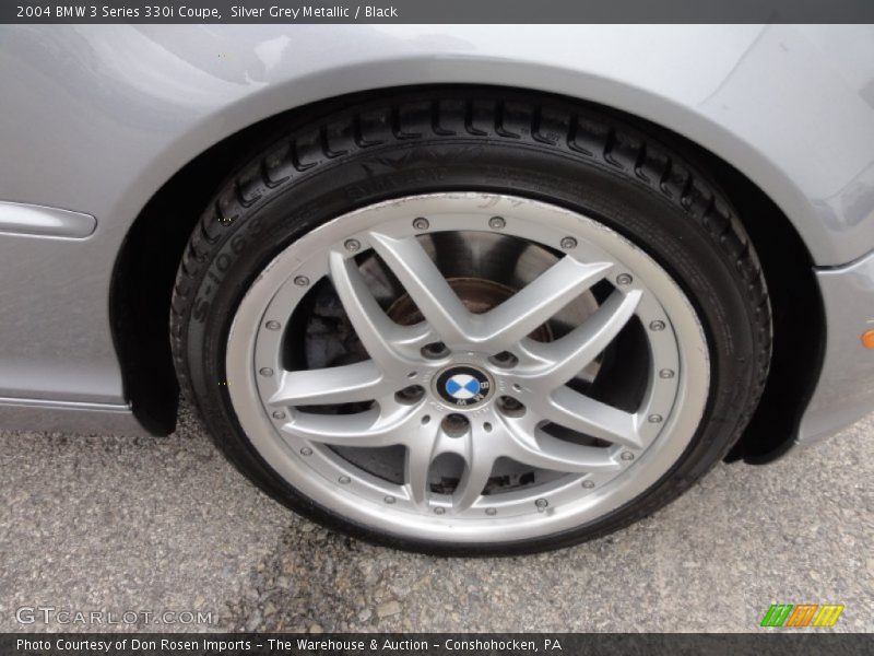 Silver Grey Metallic / Black 2004 BMW 3 Series 330i Coupe