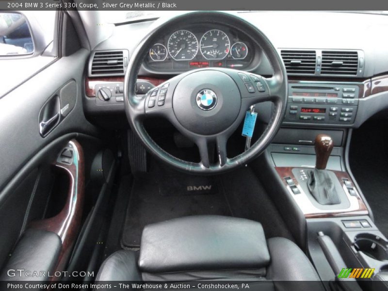 Silver Grey Metallic / Black 2004 BMW 3 Series 330i Coupe