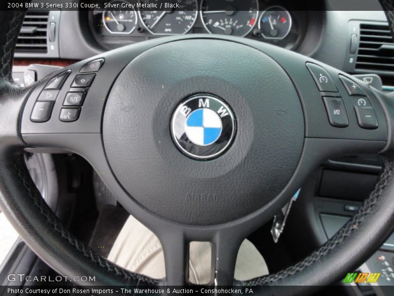 Silver Grey Metallic / Black 2004 BMW 3 Series 330i Coupe