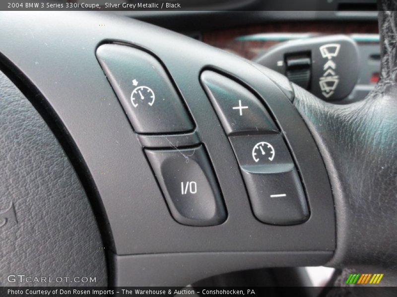Silver Grey Metallic / Black 2004 BMW 3 Series 330i Coupe