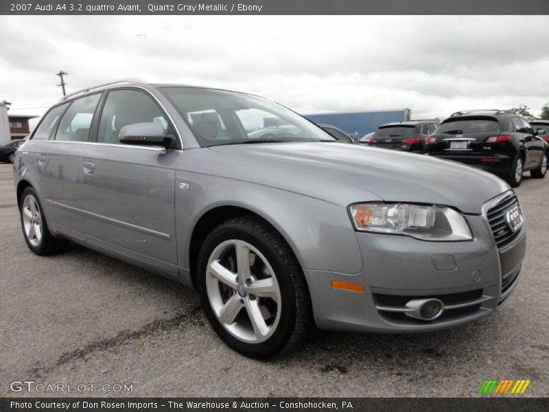 Quartz Gray Metallic / Ebony 2007 Audi A4 3.2 quattro Avant
