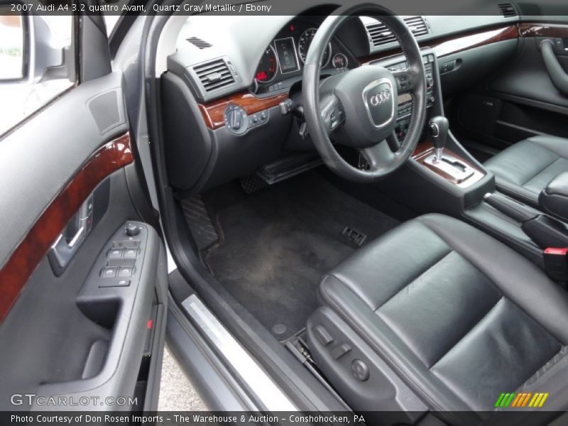 Quartz Gray Metallic / Ebony 2007 Audi A4 3.2 quattro Avant