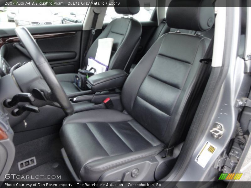  2007 A4 3.2 quattro Avant Ebony Interior