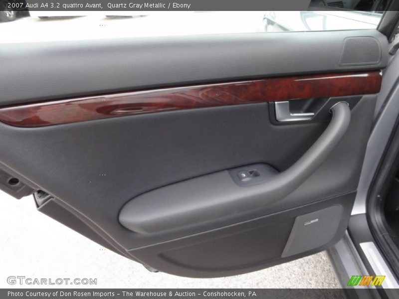 Quartz Gray Metallic / Ebony 2007 Audi A4 3.2 quattro Avant