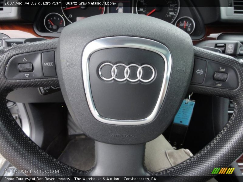 Quartz Gray Metallic / Ebony 2007 Audi A4 3.2 quattro Avant