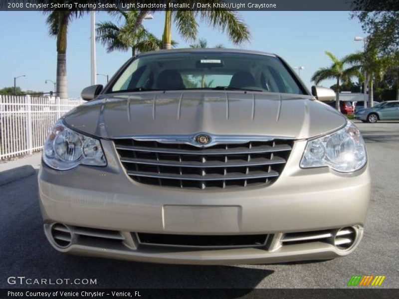 Light Sandstone Metallic / Dark Khaki/Light Graystone 2008 Chrysler Sebring Touring Sedan