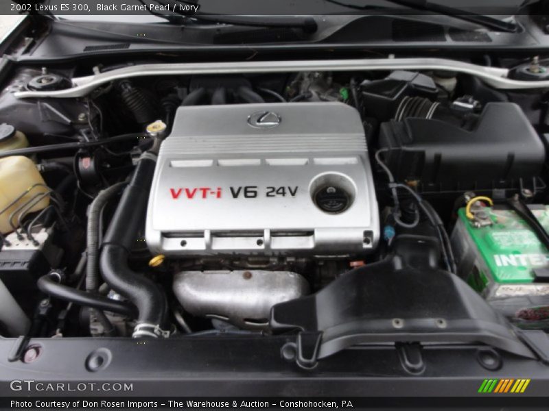 Black Garnet Pearl / Ivory 2002 Lexus ES 300