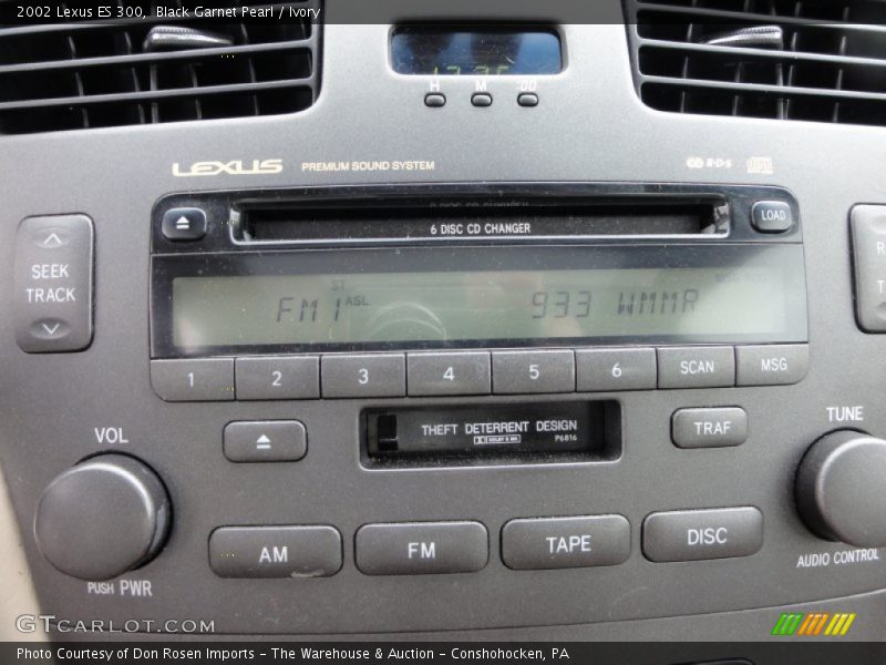 Black Garnet Pearl / Ivory 2002 Lexus ES 300