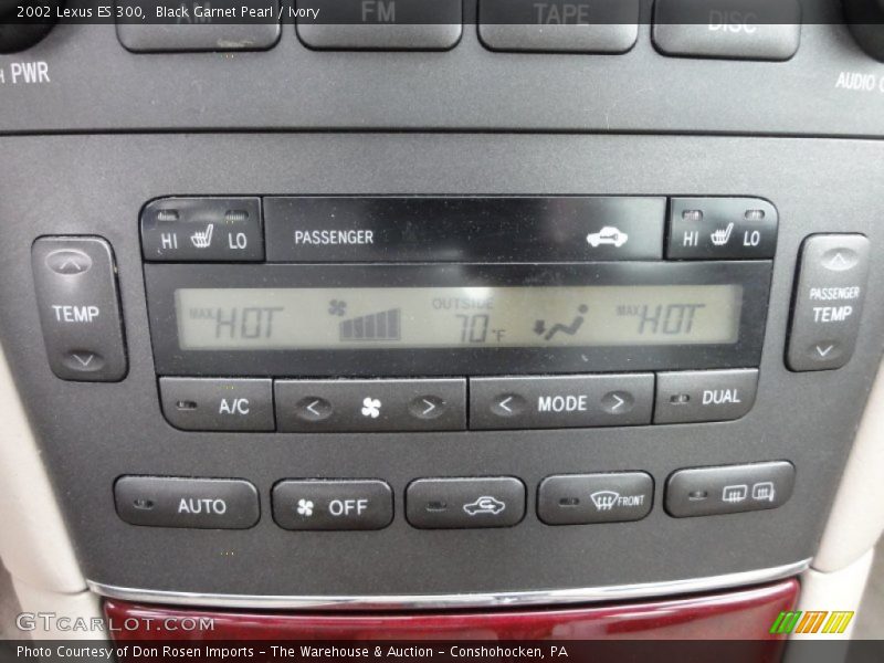 Black Garnet Pearl / Ivory 2002 Lexus ES 300