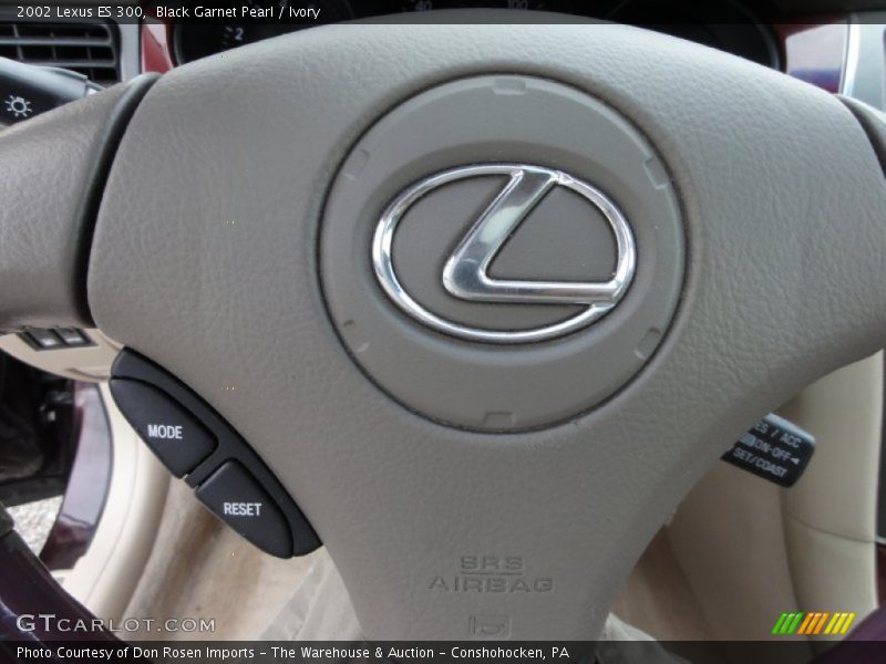 Black Garnet Pearl / Ivory 2002 Lexus ES 300