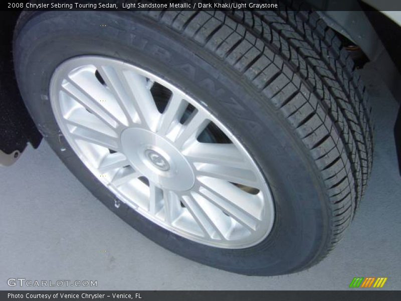 Light Sandstone Metallic / Dark Khaki/Light Graystone 2008 Chrysler Sebring Touring Sedan