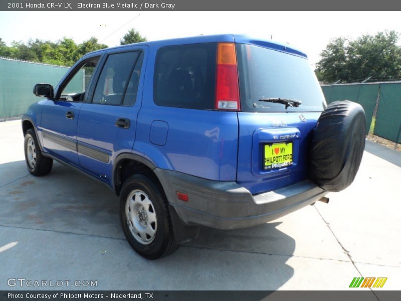 Electron Blue Metallic / Dark Gray 2001 Honda CR-V LX