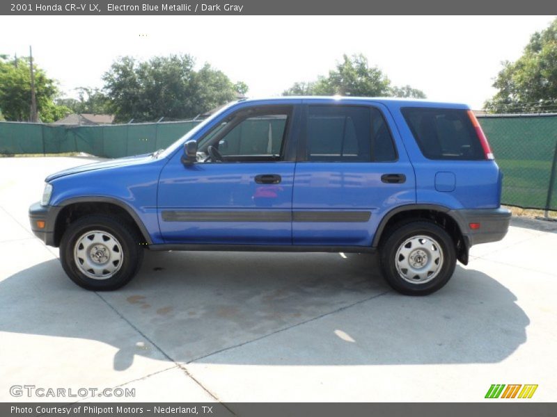 Electron Blue Metallic / Dark Gray 2001 Honda CR-V LX