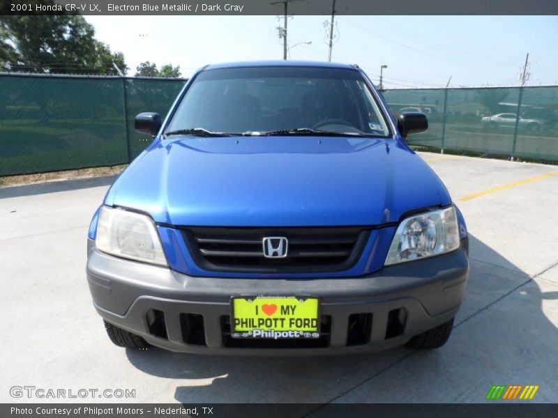 Electron Blue Metallic / Dark Gray 2001 Honda CR-V LX
