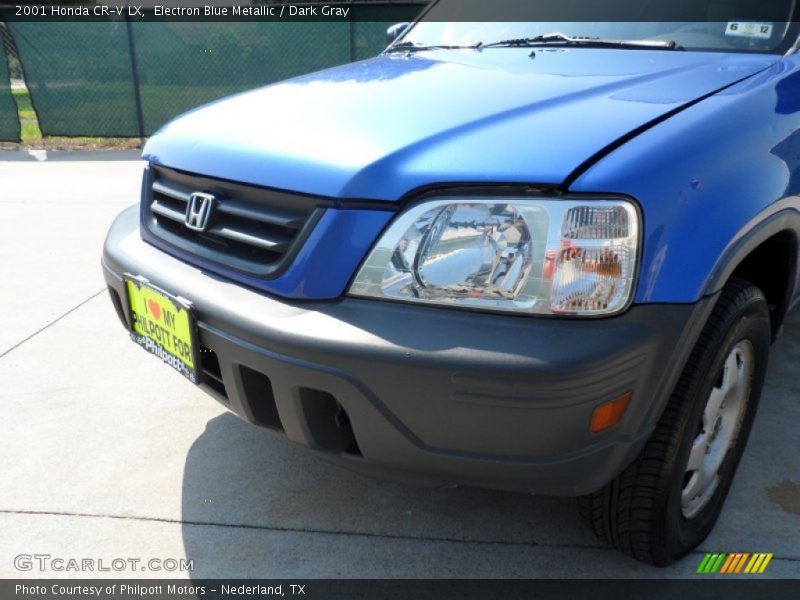 Electron Blue Metallic / Dark Gray 2001 Honda CR-V LX