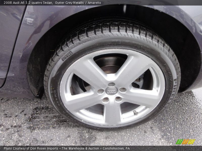 Oyster Grey Metallic / Amaretto 2008 Audi A6 3.2 quattro Sedan