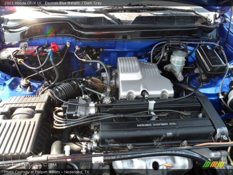 Electron Blue Metallic / Dark Gray 2001 Honda CR-V LX