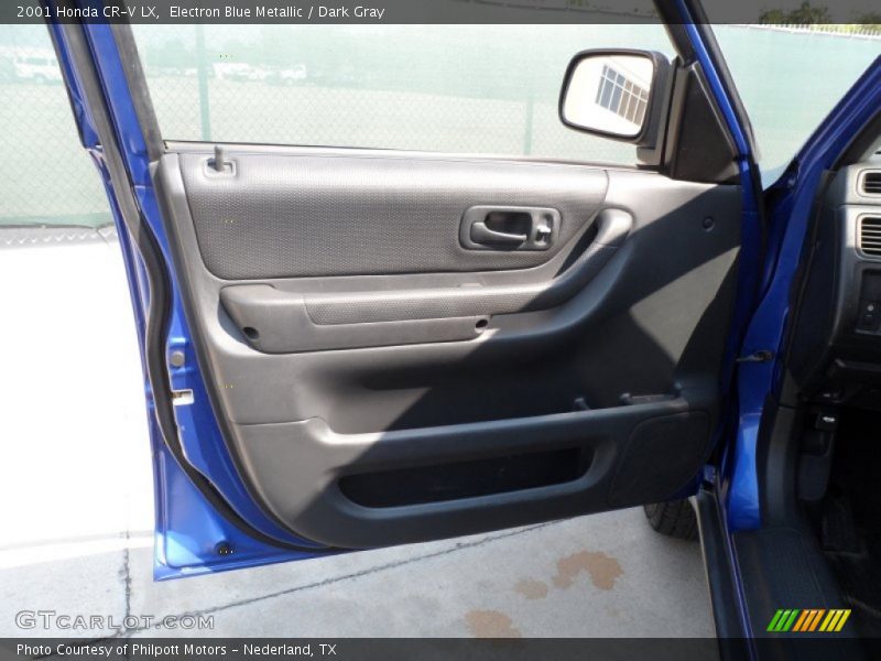 Electron Blue Metallic / Dark Gray 2001 Honda CR-V LX