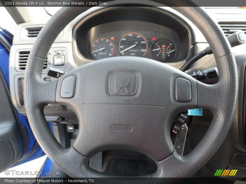 Electron Blue Metallic / Dark Gray 2001 Honda CR-V LX