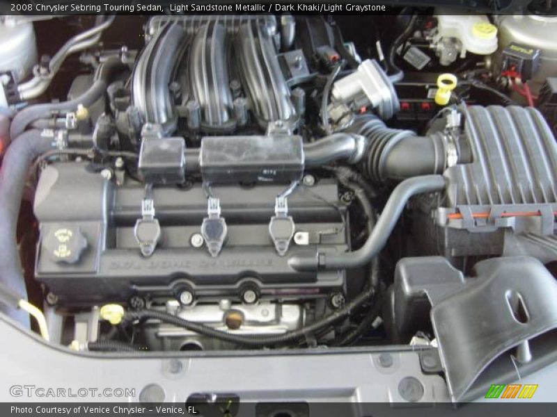 Light Sandstone Metallic / Dark Khaki/Light Graystone 2008 Chrysler Sebring Touring Sedan