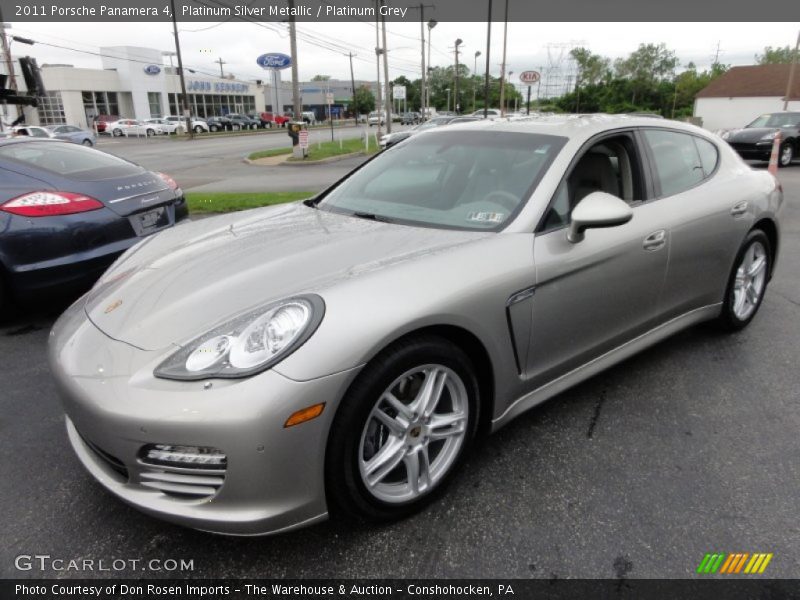 Platinum Silver Metallic / Platinum Grey 2011 Porsche Panamera 4