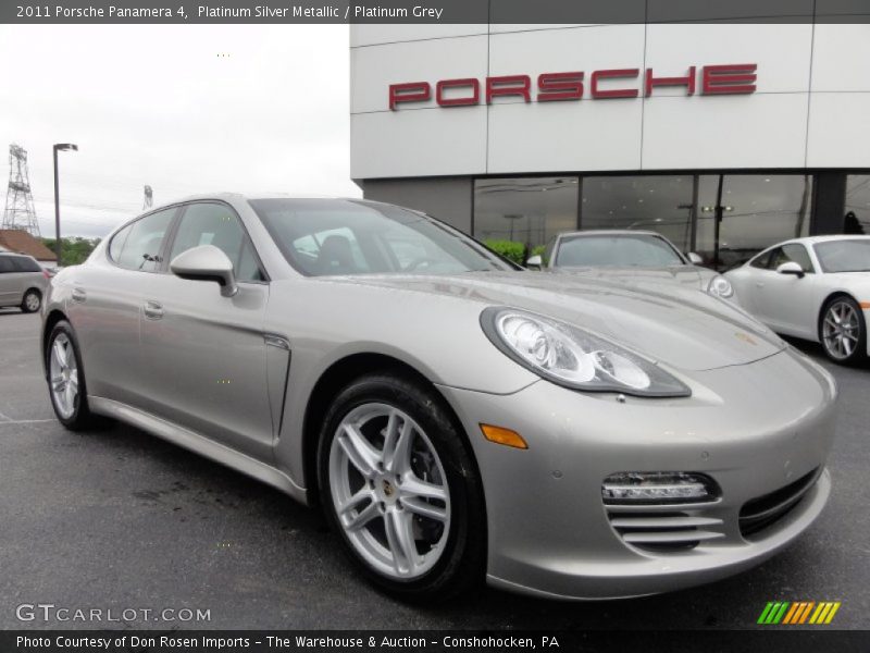 Front 3/4 View of 2011 Panamera 4